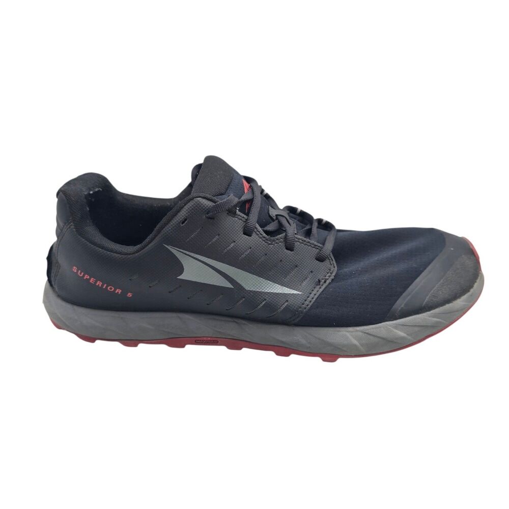 Altra Superior 5 Mens Size 13 Black Red Running Shoes AL0A546Z061 Lace Up